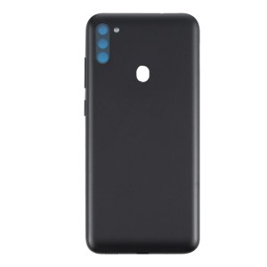 Teknonet Samsung Galaxy M11 Uyumlu Kamera Camlı Batarya Kapağı (Siyah) NT-100406