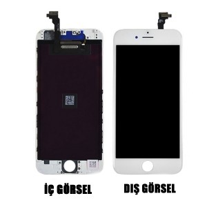 Teknonet Apple iPhone 6 Uyumlu AAA Kalite Lcd+Dokunmatik+Çıtalı (Beyaz) VR-15432