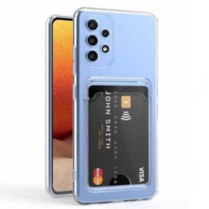 Nettech Samsung Galaxy A53 Uyumlu Kartlık Tipi Şeffaf Arka Koruma Kılıf (Şeffaf) NT-100643