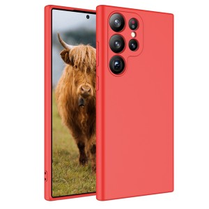 Nettech Samsung Galaxy S23 Ultra Uyumlu Lansman Seri Arka Koruma Kılıf (Kırmızı) NT-100224