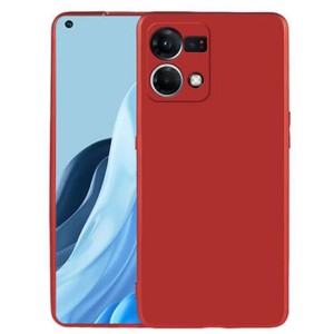 Nettech Oppo Reno 7 Uyumlu Lansman Seri Arka Koruma Kılıf (Kırmızı) NT-100670