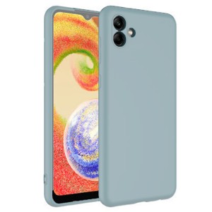 Nettech Samsung Galaxy A04 Uyumlu Lansman Seri Arka Koruma Kılıf (Gri) NT-100045