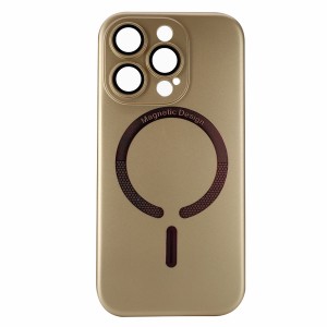 Nettech Apple iPhone 13 Pro Uyumlu Lüx MagSafe Arka Koruma Kılıf (Sarı) NT-98027