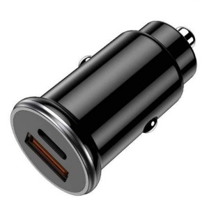 Nettech Pd+QC3.0 25W 25W 2 Çıkışlı Araç Şarj Aleti (Siyah) NT-100699