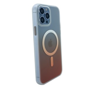 Nettech Apple iPhone 13 Pro Max Uyumlu Magsafe Arka Koruma Kılıf (Turuncu) NT-97980