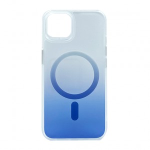 Nettech Apple iPhone 12 Uyumlu Transparan Magsafe Seri Arka Koruma Kılıf (Mavi) NT-97966