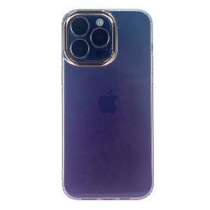 Nettech Apple iPhone 14 Pro Uyumlu Sert Gökkuşağı Seri Arka Koruma Kılıf (Pembe) NT-97913