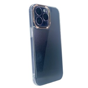Nettech Apple iPhone 13 Pro Uyumlu Sert Gökkuşağı Seri Arka Koruma Kılıf (Siyah) NT-97937