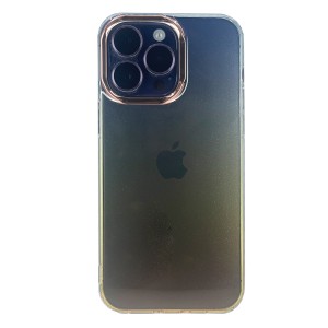 Nettech Apple iPhone 13 Pro Max Uyumlu Sert Gökkuşağı Seri Arka Koruma Kılıf (Sarı) NT-97929