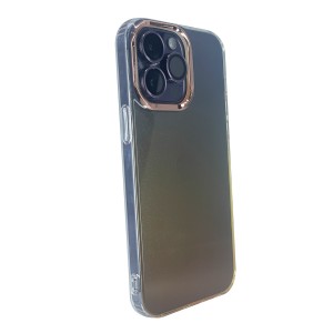 Nettech Apple iPhone 13 Pro Max Uyumlu Sert Gökkuşağı Seri Arka Koruma Kılıf (Sarı) NT-97929