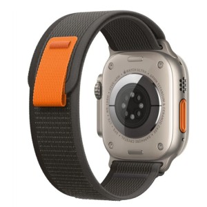 Nettech Apple Watch Seri 44/42 mm Uyumlu Kumaş Kordon (Siyah) NT-100763