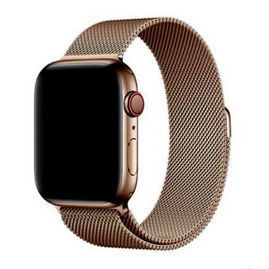 Nettech Apple Watch Series 41 mm Uyumlu Metal Kordon (Rose Gold) NT-100765