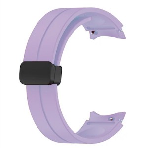 Nettech Apple Watch Seri 44/42 mm Uyumlu Silikon Kordon (Lila) NT-100794