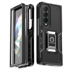 Nettech Samsung Galaxy Z Fold 4 Uyumlu Armour Yüzüklü Seri Arka Koruma Kılıf (Çeşitli Renk) NT-100738