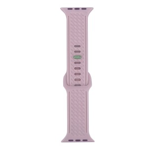 Nettech Apple Watch Seri 44/42 mm Uyumlu Silikon Kordon (Pembe) NT-100795