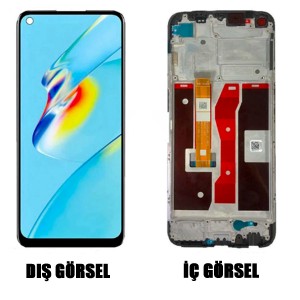 Teknonet Oppo A54 Uyumlu Org Lcd+Dokunmatik+Çıtalı (Siyah) NT-99920