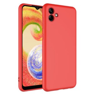 Nettech Samsung Galaxy A04 Uyumlu Lansman Seri Arka Koruma Kılıf (Kırmızı) NT-100043