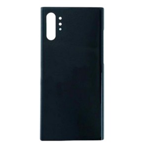 Teknonet Samsung Galaxy Note 10 Plus Uyumlu Kamera Camlı Batarya Kapağı (Siyah) NT-100880