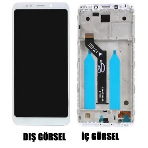 Teknonet Xiaomi Redmi 5 Uyumlu Org Lcd+Dokunmatik+Çıtalı (Beyaz) VR-17315