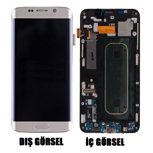 Teknonet Samsung Galaxy G928 S6 Edge Plus Uyumlu Revize Lcd+Dokunmatik (Gold) VR-15471
