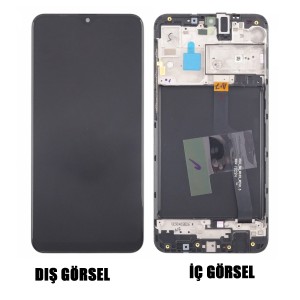 Teknonet Samsung Galaxy A10 Uyumlu Org Lcd+Dokunmatik+Çıtalı (Siyah) VR-14600