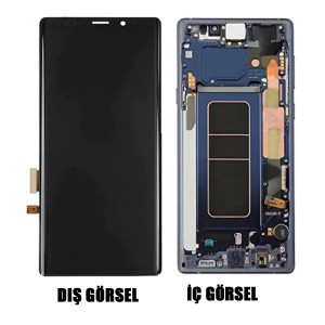 Teknonet Samsung Galaxy N960 Note 9 Uyumlu Org Lcd+Dokunmatik+Çıtalı (Mavi) VR-14178