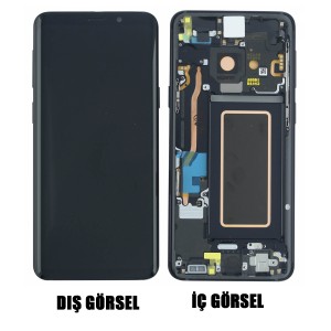 Teknonet Samsung Galaxy G965 S9 Plus Uyumlu Org Lcd+Dokunmatik+Çıtalı (Siyah) VR-6062