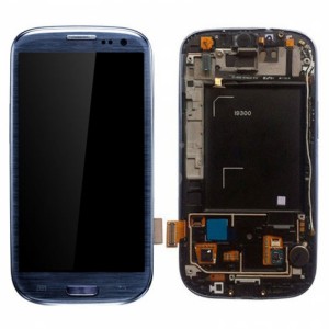 Teknonet Samsung Galaxy i9300 S3 Uyumlu Org Lcd+Dokunmatik+Çıtalı (Mavi) VR-4848