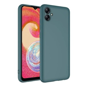 Nettech Samsung Galaxy A04E Uyumlu Nano Arka Koruma Kılıf (Koyu Yeşil) NT-101026