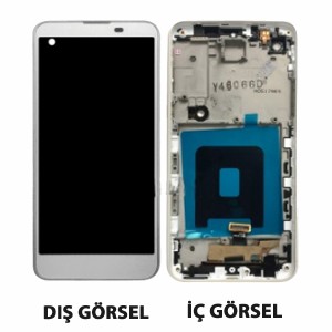 Teknonet Samsung Galaxy S22 Plus Uyumlu Org Lcd+Dokunmatik+Çıtalı (Beyaz) NT-97003