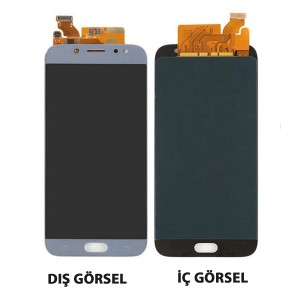 Teknonet Samsung Galaxy J730 J7 Pro Uyumlu Oled Lcd+Dokunmatik (Gümüş) NT-80432