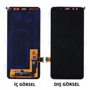 Teknonet Samsung Galaxy A530 A8 2018 Uyumlu Org Lcd+Dokunmatik (Siyah) VR-15482