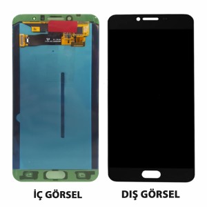 Teknonet Samsung Galaxy C7010 C7 Pro Uyumlu Oled Lcd+Dokunmatik (Siyah) VR-12194