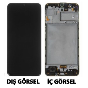 Teknonet Samsung Galaxy M31 Uyumlu Org Lcd+Dokunmatik+Çıtalı (Siyah) NT-82467