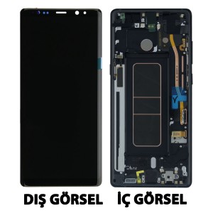 Teknonet Samsung Galaxy N950 Note 8 Uyumlu Org Lcd+Dokunmatik+Çıtalı (Siyah) VR-4634