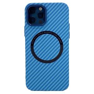 Nettech Apple iPhone 12 Uyumlu Hybrid Karbon Seri Arka Koruma Kılıf (Sierra Mavisi) NT-100511