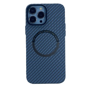 Nettech Apple iPhone 13 Pro Max Uyumlu Hybrid Karbon Seri Arka Koruma Kılıf (Lacivert) NT-100530