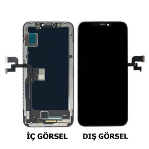 Teknonet Apple iPhone XS Max Uyumlu Glw Fhd Lcd+Dokunmatik+Çıtalı (Siyah) NT-101739