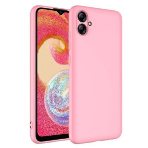 Nettech Samsung Galaxy A04E Uyumlu Nano Arka Koruma Kılıf (Pembe) NT-101871