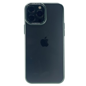 Nettech Apple iPhone 14 Pro Max Uyumlu Mika Renkli Metal Çerçeveli Seri Arka Koruma Kılıf (Yeşil) NT-100985