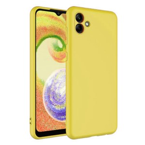 Nettech Samsung Galaxy A04 Uyumlu Lansman Seri Arka Koruma Kılıf (Sarı) NT-101844
