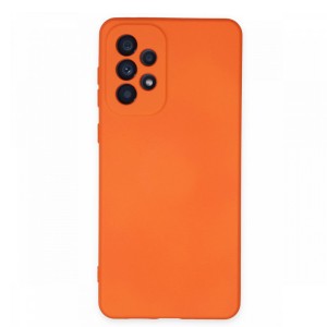 Nettech Samsung Galaxy A23 Uyumlu Lansman Seri Arka Koruma Kılıf (Turuncu) NT-100846