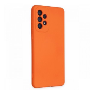 Nettech Samsung Galaxy A23 Uyumlu Lansman Seri Arka Koruma Kılıf (Turuncu) NT-100846