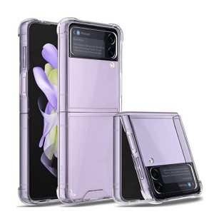 Nettech Samsung Galaxy Z Flip 4 Uyumlu Ultra Korumalı Arka Koruma Kılıf (Şeffaf) NT-101062