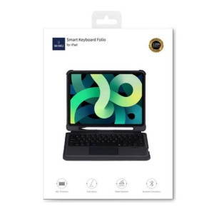 Wiwu Apple iPad Pro 11 inç Uyumlu Smart Keyboard Folio Kapaklı Kılıf (Siyah) NT-101939