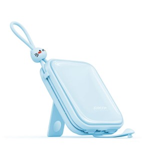 JOYROOM Jr-L008 22.5W Kıckstand 22.5W 10000 MAh Wireless Powerbank (Mavi) NT-102102