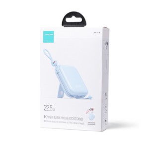 JOYROOM Jr-L008 22.5W Kıckstand 22.5W 10000 MAh Wireless Powerbank (Mavi) NT-102102