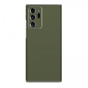 Nettech Samsung Galaxy Note 20 Ultra Uyumlu Coco Leather Seri Arka Koruma Kılıf (Yeşil) NT-99803