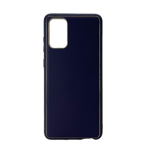 Nettech Samsung Galaxy S20 Plus Uyumlu Coco Leather Seri Arka Koruma Kılıf (Derin Mor) NT-99822