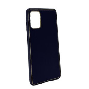 Nettech Samsung Galaxy S20 Plus Uyumlu Coco Leather Seri Arka Koruma Kılıf (Derin Mor) NT-99822